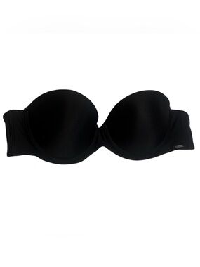La Vie en Rose Strapless Black Bra (w/removable straps) Smooth Molded Cups 36B